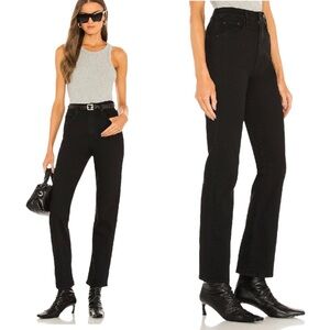 MOTHER Jeans High Waisted Rider Ankle Not Guilty Black Size 29